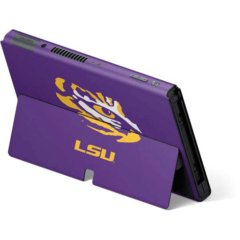 Louisiana State University - LSU Tiger Eye Logo Nintendo Switch OLED (2021) Skin